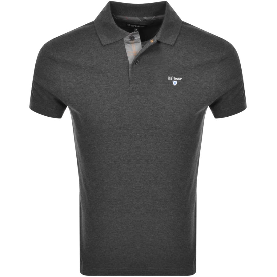 Alternative Image for ProductBarbour Pique Polo T Shirt Grey1